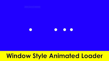 How To Create Dot Animation Loader Use HTML And CSS |Pure Css Animation Loader| Window style Loader