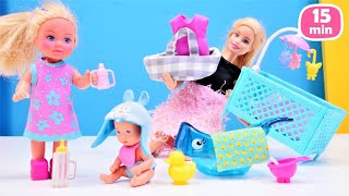 Barbie Videoları Evi Oyuncak Bebeğe Bakıyor Barbie Oyunları