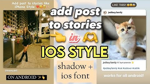 Share Posts on Stories in iPhone Style (with shadow + iOS bold font)