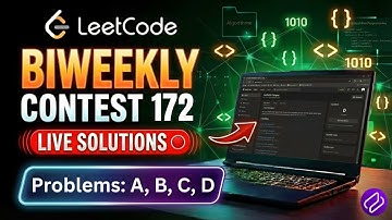 Leetcode BiWeekly Contest 172 | Video Solutions - A to D | by Kamranjit Singh | Codehurdle
