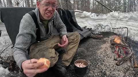 Lost in Alaska - How to NOT Freeze to Death! Winter Survival Camping & Bushcraft (No Tent or Bag)