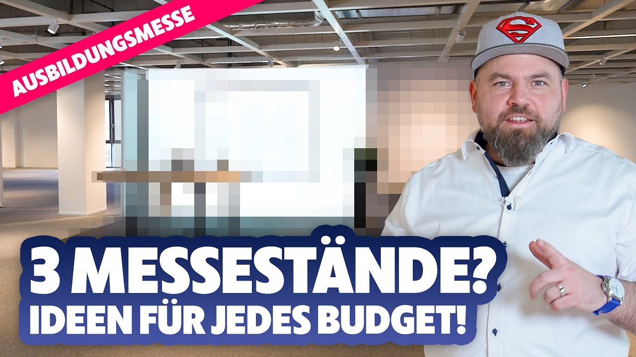 3 Messestände für jedes Budget?!🤔 | Ausbildungs- & Studienplatzmesse | Albertsundso Messebau GmbH