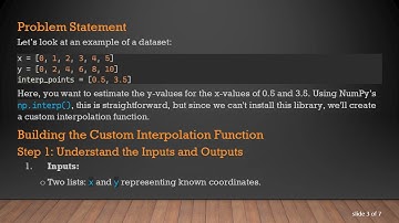 Mastering Python Interpolation Manually Without Libraries