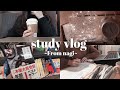 【study vlog】テストから解放されて課題に取り掛かる大学生の日常｜カフェ勉☕️