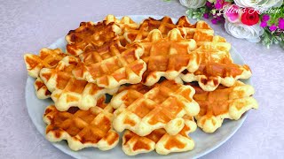 Cottage cheese waffles in 5 minutes! You will be delighted!