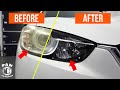 HOW TO RESTORE HEADLIGHTS ... QUICK & EASY, NO TOOLS !!