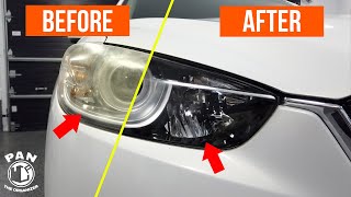 firstclassletter Headlight Lens Cleaner and Repair Polish Restorer Pad Removes Haze and Yellowing in 2 Minutes