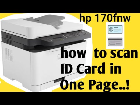 how to scan id card in one page on  mfp 178nw printer