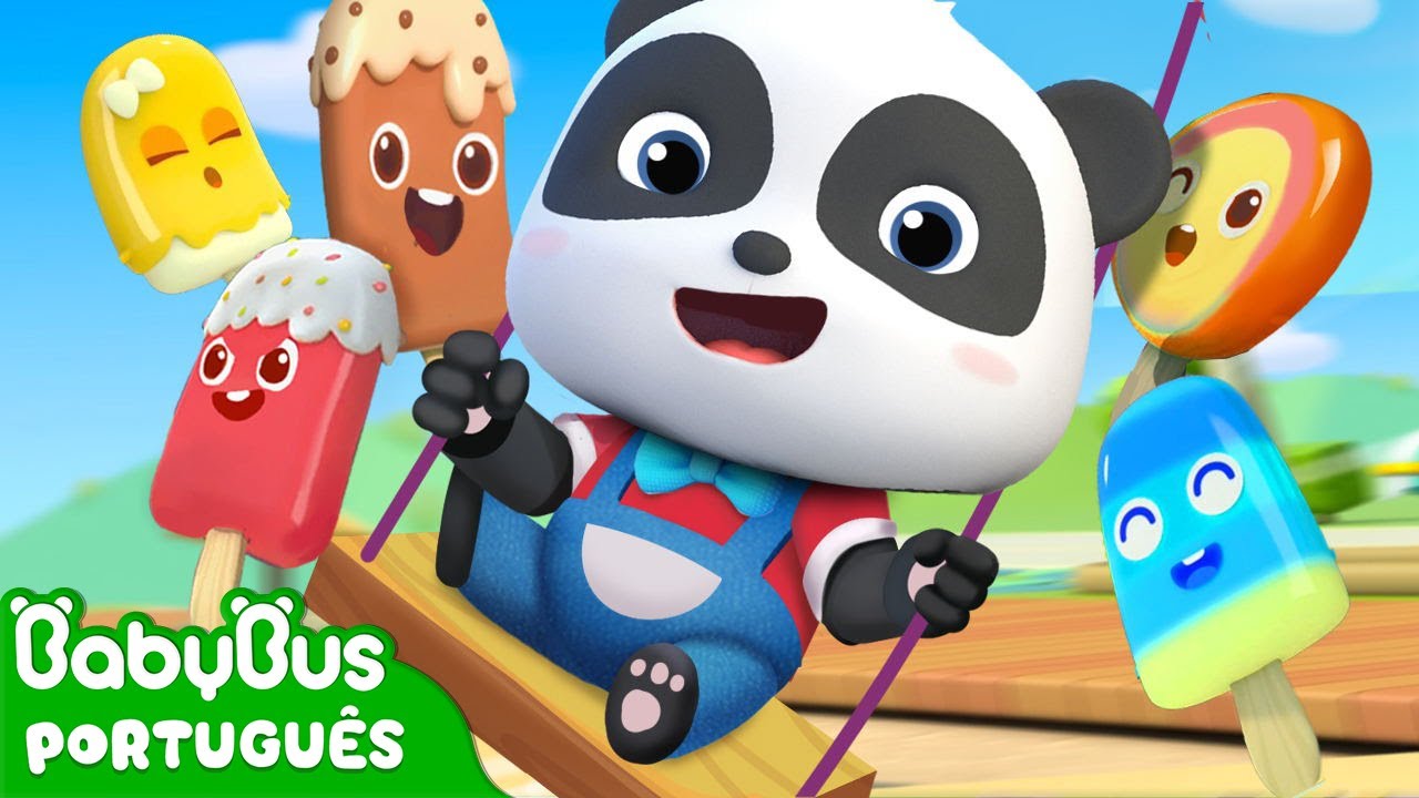 5 Picolés Estão Balançando | Aprender Números | Aprender Cores | Música Infantil | BabyBus Português