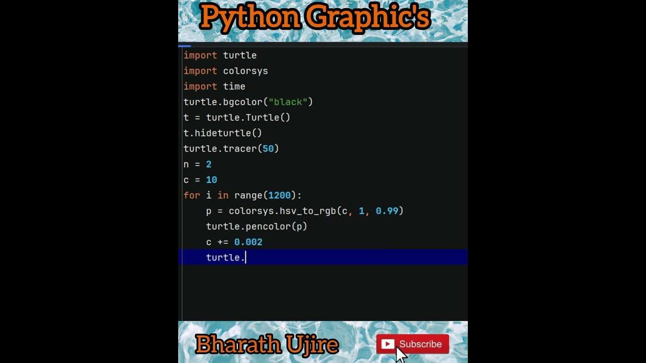 š§Python Turtle Graphic'sš„Python Turtle Programmingš„Python Codeš„Python ...