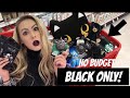 NO BUDGET (BLACK ONLY) SHOPPING SPREE! 🖤😱