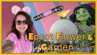 WALT DISNEY WORLD Vlog 🇺🇸 Day 3 | Epcot FLOWER & GARDEN Festival & HARMONIOUS | March 2023 AD