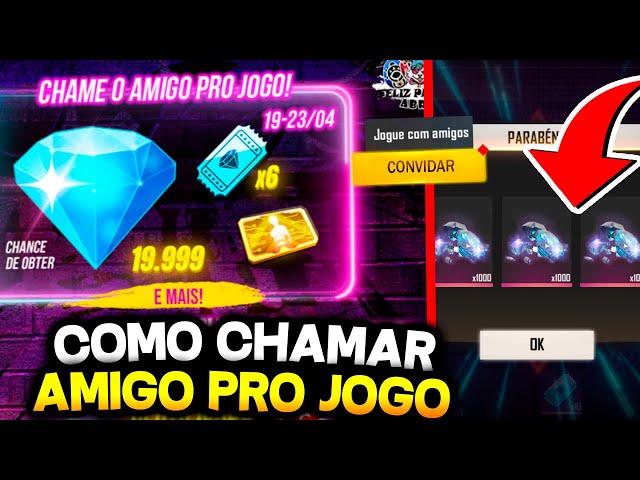 Free Fire: evento Chama a Tropa dá até 20 mil diamantes de graça