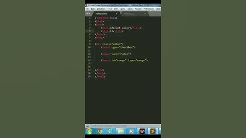 Accent Color in CSS | learn web code #yutubeshorts #accentcolor #coding