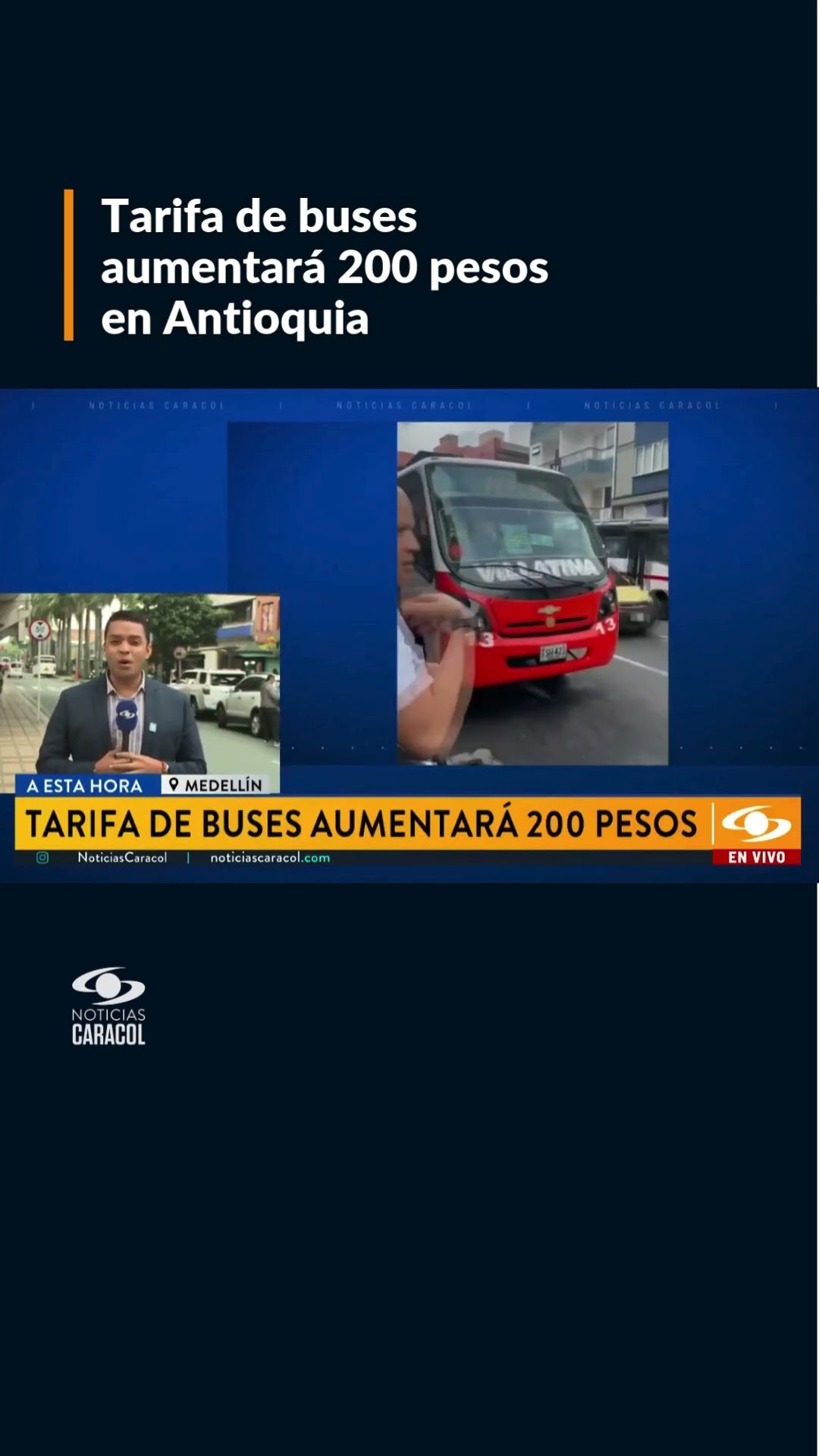 Tarifa de buses aumentará 200 pesos en Antioquia