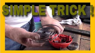 How to Fix Recoil Spring the Easy Way | Husqvarna Trimmer Weed Eater