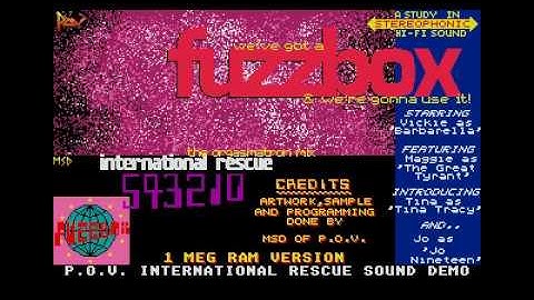 international rescue sound demo by persistence of vision for Atari ST