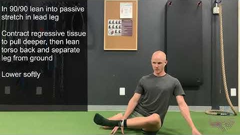 90/90 Hip Flexion + External Rotation Passive Range Hold