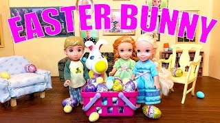 EASTER BUNNY! Elsa and Anna and Kristoff Toddlers stay up late to Catch the Easter Bunny!