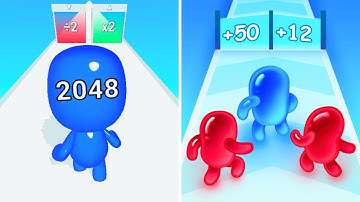 Join Blob Clash 3D🟣【 V S 】🟢Man Runner 2048 | Android iOS Gaming Walkthrough | Max Gameplay JM5646