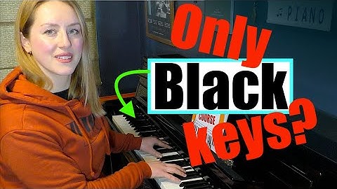 Can you play piano just using the black keys? [It sounds beautiful!]