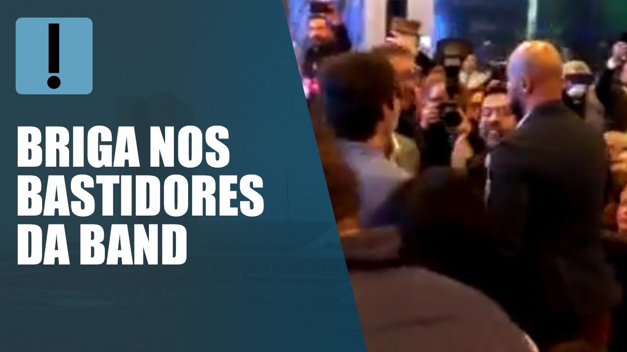 André Janones e Ricardo Salles brigam nos bastidores do debate da Band