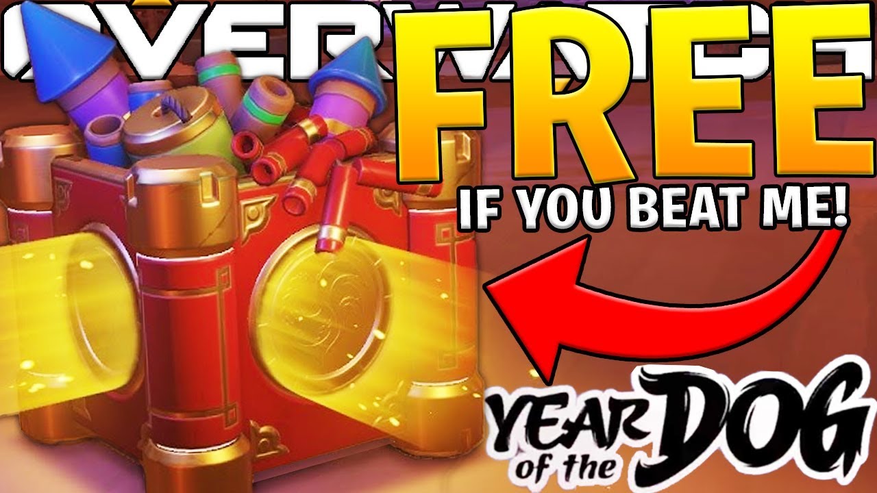 5 FREE LUNAR NEW YEAR LOOT BOXES IF YOU BEAT ME! (Overwatch)