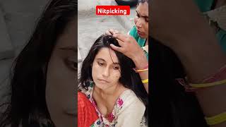 Heavy Nitpicking In Long Hair