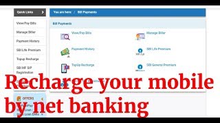 mobile recharge | SBI net banking screenshot 3