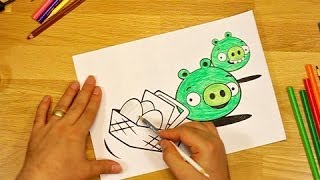 Angry Birds Coloring Minion Piggies and Eggs screenshot 4