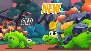 OLD vs NEW Stego de Fuego Max level upgrade Dino Bash 2 Travel Thru Time Gameplay