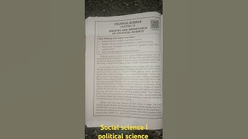 Meaning and Importance of political science