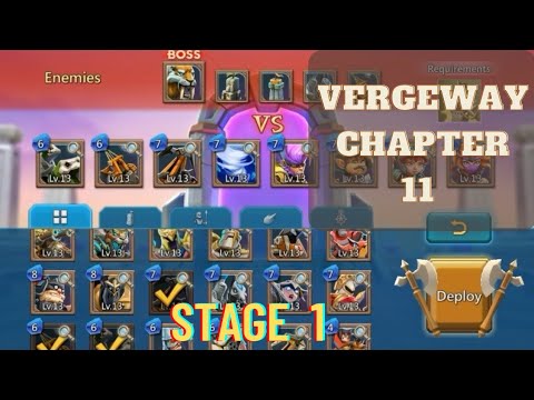 Vergeway chapter 11 stage -1 / lords mobile - YouTube
