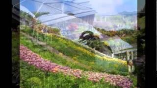 Райский сад проект Эдем в графстве Корнуолл. Британия.