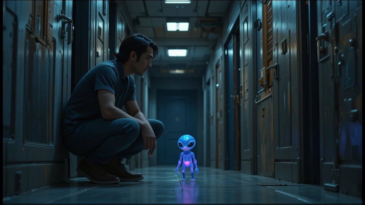 My Tiny Alien Neighbor Knocked at Midnight — And Whispered What She Needed to Survive