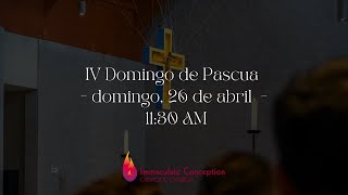 IV Domingo de Pascua  - domingo, 26 de abril  -  11:30 AM