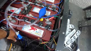 Golf Cart Batteries and Watering System Install