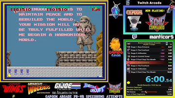 Bionic Commando, Capcom Arcade-1987. Any% Arcade 2 Loops: 12:21