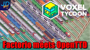 Ep1 Voxel Tycoon 🚃 Transport Tycoon ontmoet Factorio 🚚 Let
