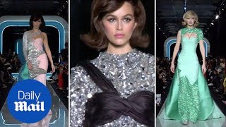 Kaia Gerber Joins Gigi And Bella Hadid On The Moschino Runway - Daily Mail