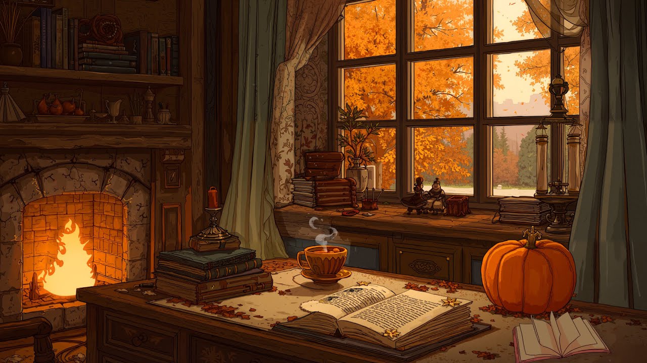 1950s Vintage Autumn 🍂 Soft Oldies Music in Another Room for Unwind, Sleep & Study
