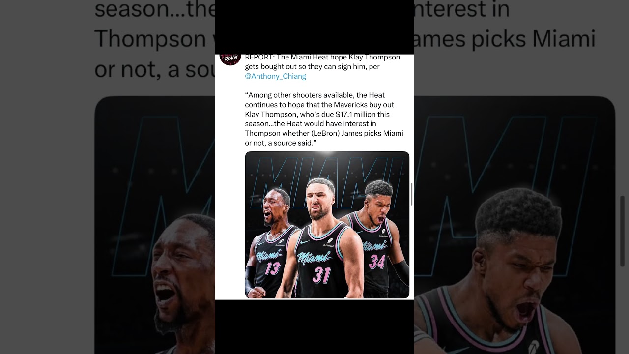 Klay Thompson to the Miami Heat?! #nba #lebronjames #giannisantetokounmpo