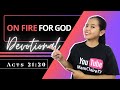 On fire for god  daily devotional