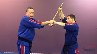 Escrima 3 Count Box Drill for KickFit Martial Arts students