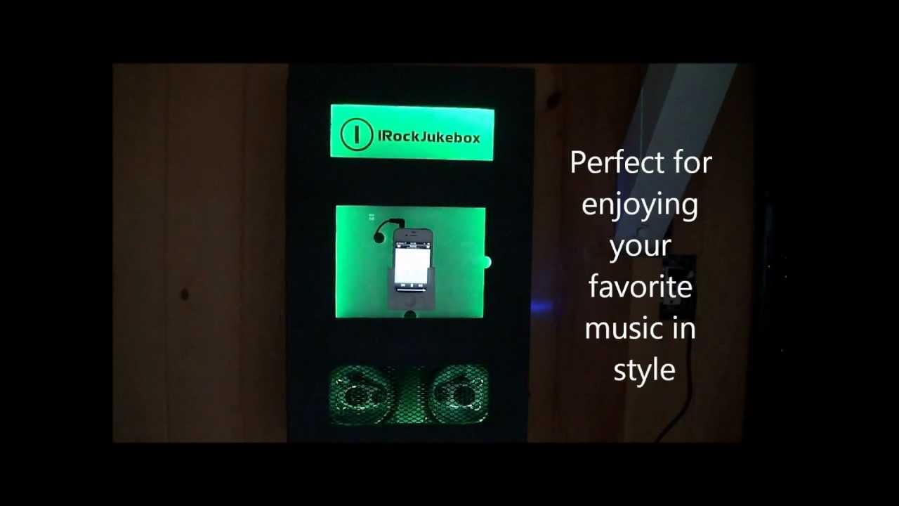 Incredible wall mount jukebox for your iPad or iPhone iRockJukebox