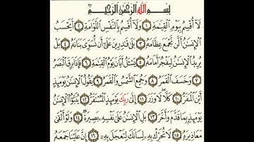 سورة القيامة للشيخ المقرئ عبدالقادر العثمان ..