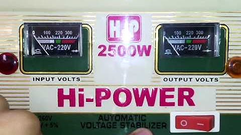 Automatic Voltage Regulator OR Voltage Stabilizer