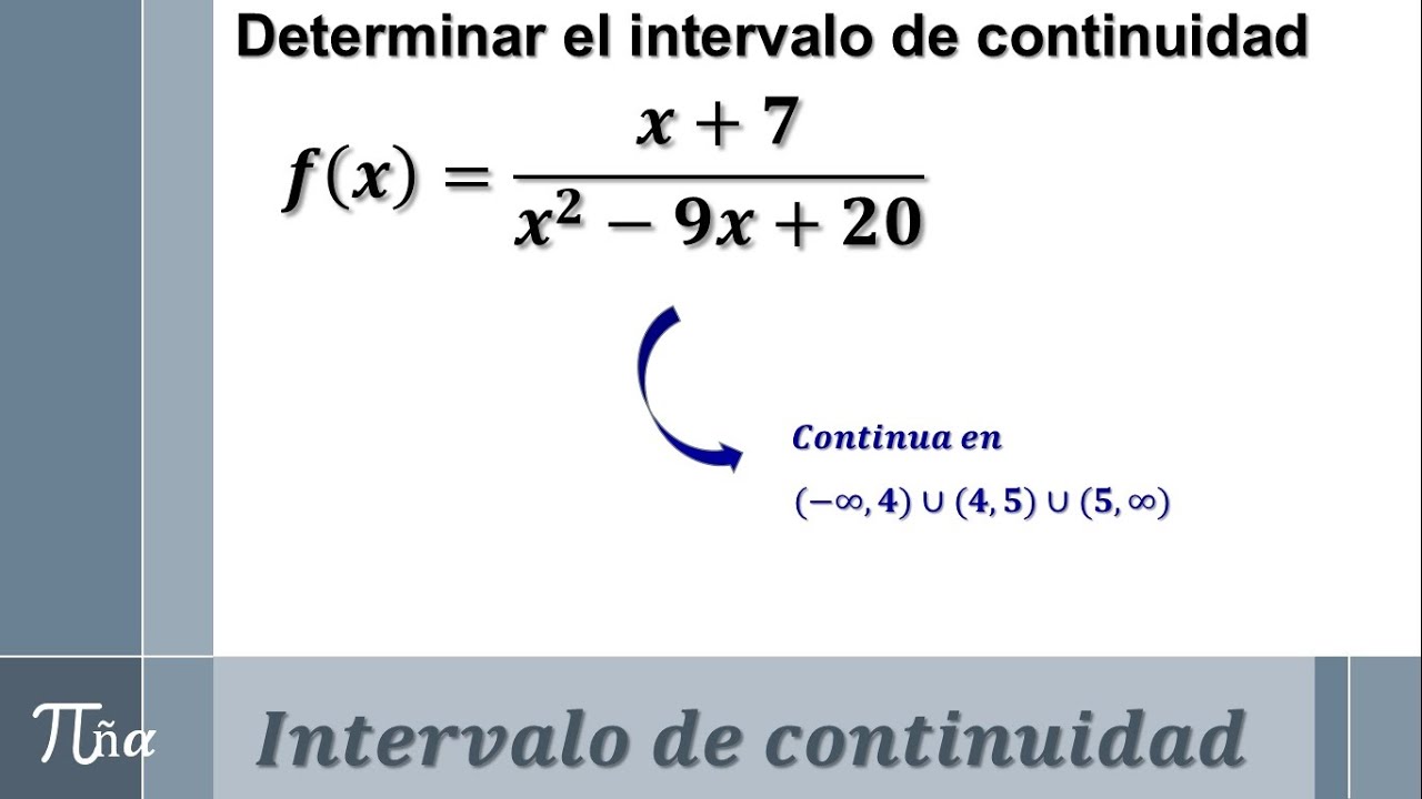Intervalo de continuidad (ejemplo 4) YouTube Intervalo de continuidad (ejemplo 4) YouTube