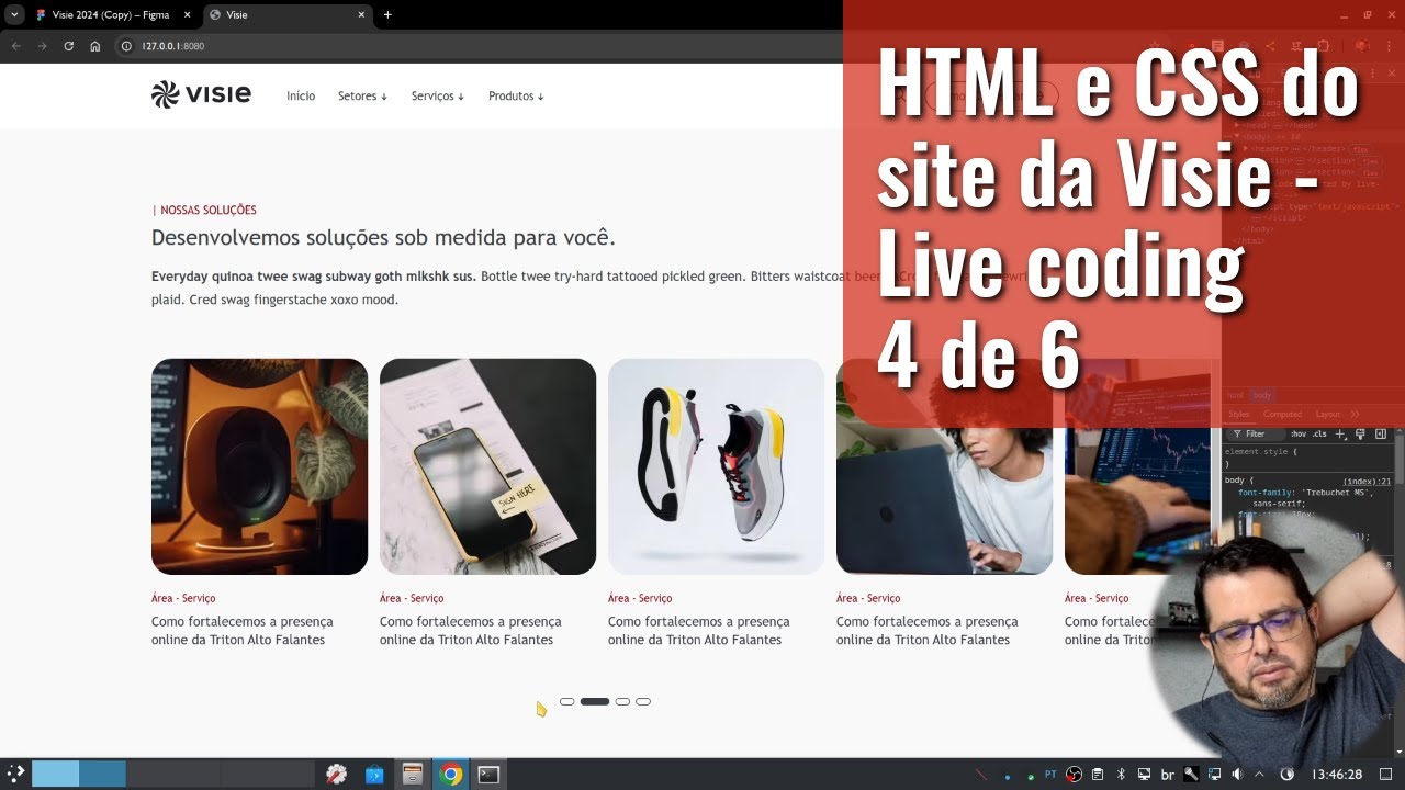 HTML e CSS do site da Visie - Live coding 4 de 6 - YouTube