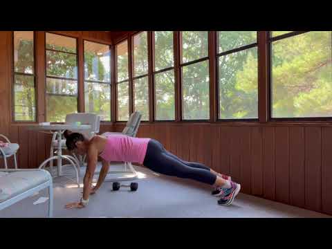 Plank Dumbbell Pull Through